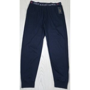 Polo Ralph Lauren Sleepwear Pants Men L Blue Pajama Lounge Straight Cotton New